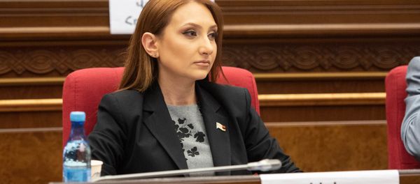 Руководитель фракции Мой шаг Лилит Макунц на внеочередном заседании парламента (9 июля 2019). Еревaн Руководитель фракции Мой шаг Лилит Макунц на внеочередном заседании парламента (9 июля 2019). Еревaн - Sputnik Армения