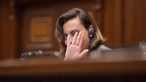 Вице-спикер НС Лена Назарян на внеочередном заседании парламента (9 июля 2019). Еревaн - Sputnik Армения