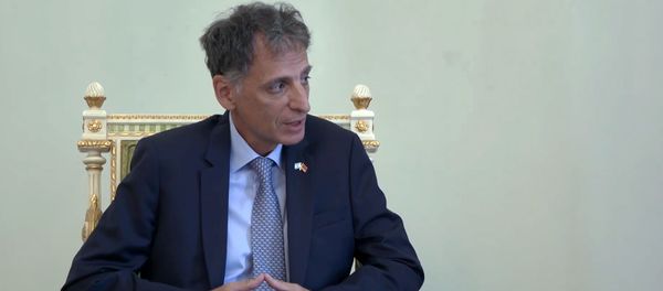 Новоназначенный Чрезвычайный и Полномочный посол Израиля в Армении (резиденция в г.Иерусалим) Элиав Белоцерковский во время вручения верительных грамот президенту Армении (9 июля 2019). Еревaн - Sputnik Արմենիա