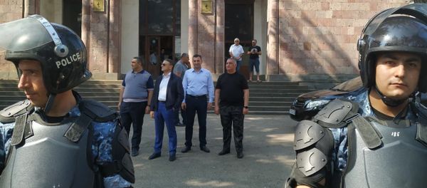 Начальник полиции Валерий Осипян в Иджеване (18 июля 2019)  - Sputnik Արմենիա