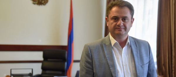 Губернатор Тавуша Айк Чобанян во время интервью агенству Sputnik Армения (18 июля 2019). Еревaн - Sputnik Արմենիա