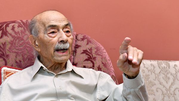 Композитор Владилен Балян во время встречи с Анной Акопян (19 июля 2019). Еревaн - Sputnik Армения