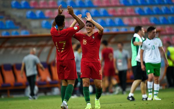 Полуфинальный футбольный матч ЧЕ U-19 между молодежными сборными Португалии и Ирландии (24 июля 2019). Еревaн - Sputnik Армения
