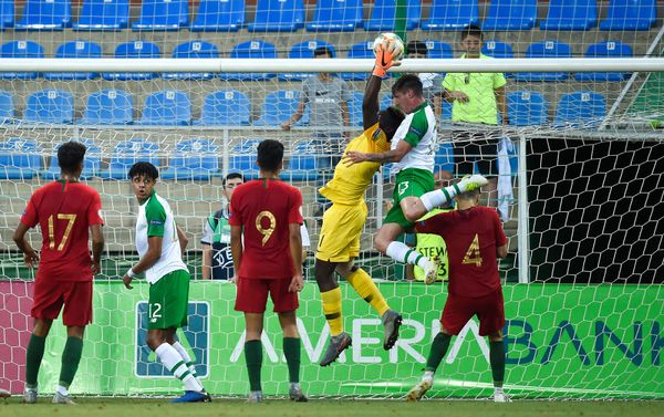 Полуфинальный футбольный матч ЧЕ U-19 между молодежными сборными Португалии и Ирландии (24 июля 2019). Еревaн - Sputnik Армения