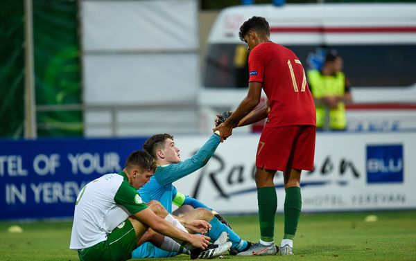 Полуфинальный футбольный матч ЧЕ U-19 между молодежными сборными Португалии и Ирландии (24 июля 2019). Еревaн - Sputnik Армения