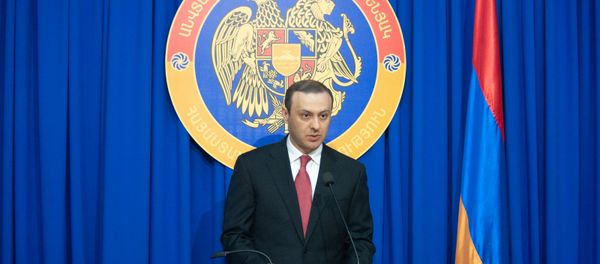 Пресс-конференция секретаря Совета безопасности Армении Армена Григоряна (26 июля 2019). Еревaн - Sputnik Армения