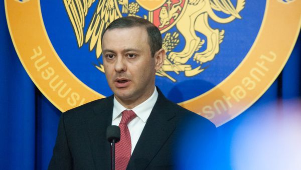 Пресс-конференция секретаря Совета безопасности Армении Армена Григоряна (26 июля 2019). Еревaн - Sputnik Армения