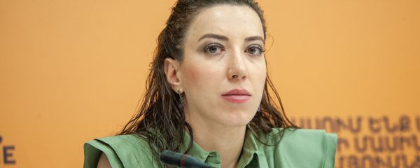 Сирануш Саакян на пресс-конференции в мультимедийном пресс-центре Sputnik (26 июля 2019). Еревaн - Sputnik Արմենիա