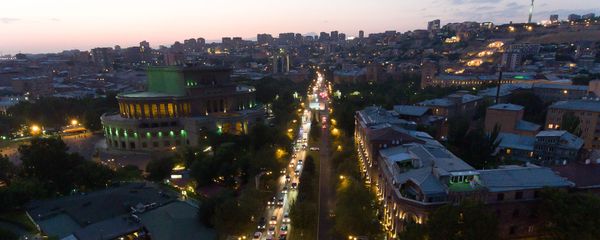 Проспект Саят-Новы с высоты птичьего полета - Sputnik Արմենիա