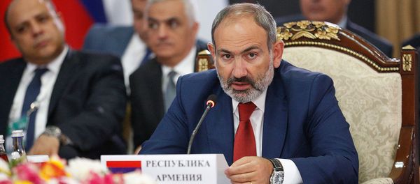 Премьер-министр Армении Никол Пашинян на заседании Евразийского межправительственного совета стран ЕАЭС (9 августа 2019). Чолпон-Ата - Sputnik Արմենիա