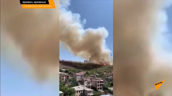 Երևանի «Պանորամա Երևան Ռեզորթի» մոտ բռնկված հրդեհի վայր է մեկնել նախարար Ցոլակյանը Երևանի «Պանորամա Երևան Ռեզորթի» մոտ բռնկված հրդեհի վայր է մեկնել նախարար Ցոլակյանը - Sputnik Արմենիա