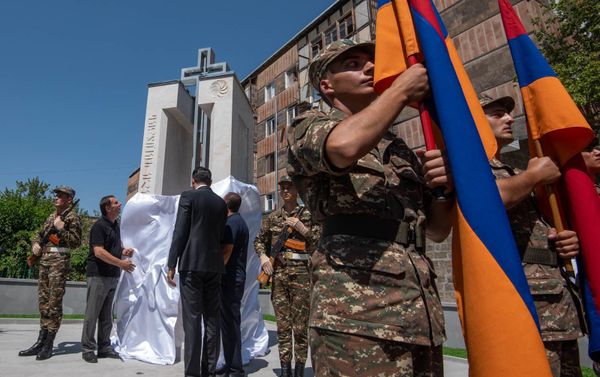 Открытие памятника героям апрельской войны (12 августа 2019). Мецамор Открытие памятника героям апрельской войны (12 августа 2019). Мецамор - Sputnik Արմենիա