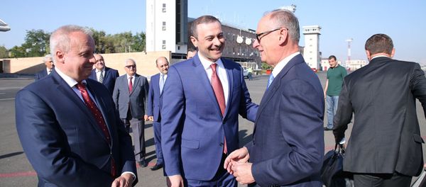Секретарь Совета безопасности России Николай Патрушев прибыл с рабочим визитом в Армению (12 августа 2019). Еревaн - Sputnik Արմենիա