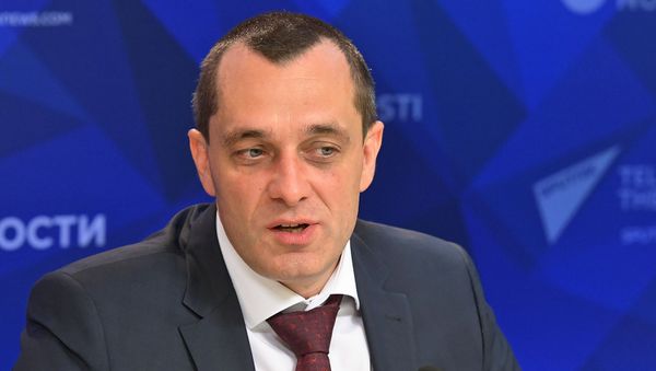 Член Коллегии (министр) по промышленности и агропромышленному комплексу ЕЭК Александр Субботин представил прогнозы развития агропромышленного комплекса в ходе видеомоста Москвa-Еревaн-Минск-Кишинев (16 августа 2019). Москвa - Sputnik Армения
