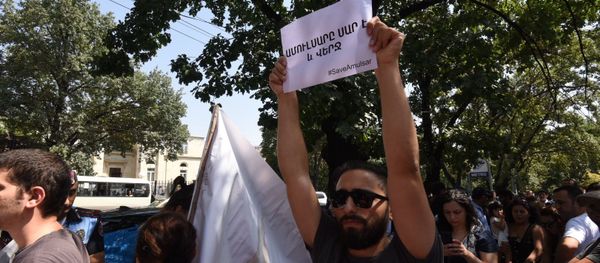 Участники акции протеста против разработки Амулсарского месторождения (18.08.2019) Еревaн Участники акции протеста против разработки Амулсарского месторождения (18.08.2019) Еревaн - Sputnik Արմենիա