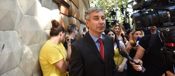 Участники акции протеста против разработки Амулсарского месторождения (18.08.2019) Еревaн - Sputnik Արմենիա