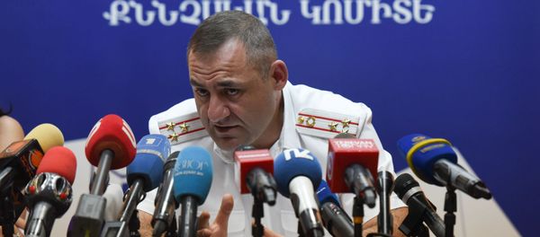 Глава следственной группы по делу Амулсара Юра Иванян на пресс-конференции (26 августа 2019). Еревaн - Sputnik Արմենիա