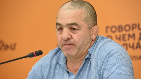 Левон Джулфалакян на пресс-конференции по теме своей отставки (27 августа 2019). Еревaн - Sputnik Արմենիա