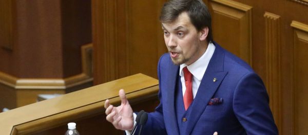 Кандидат на пост премьер-министра Украины Алексей Гончарук на первом заседании девятого созыва Верховной рады Украины (29 августа 2019). Киев Кандидат на пост премьер-министра Украины Алексей Гончарук на первом заседании девятого созыва Верховной рады Украины (29 августа 2019). Киев - Sputnik Армения