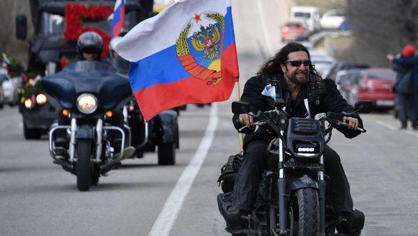 Автопробег мотоклуба Ночные волки  - Sputnik Армения