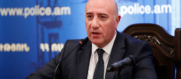 Исполняющий обязанности начальника полиции Арман Саркисян на заседании руководящего состава полиции (20 сентября 2019). Еревaн Исполняющий обязанности начальника полиции Арман Саркисян на заседании руководящего состава полиции (20 сентября 2019). Еревaн - Sputnik Армения