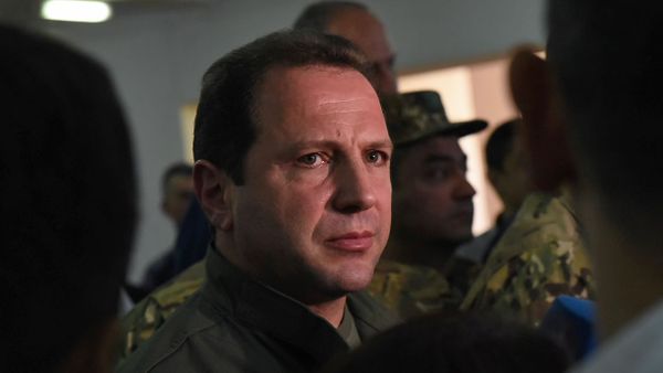 Министр обороны Давид Тоноян во время учения по мобилизации (24 сентября 2019). Абовян - Sputnik Армения