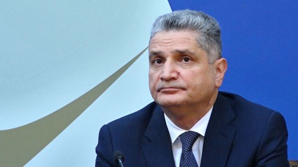 Председатель ЕЭК Тигран Саркисян во время пресс-конференции (1 октября 2019). Еревaн - Sputnik Армения