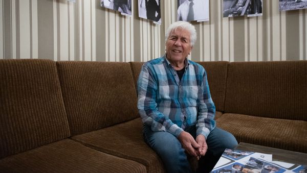 Композитор Роберт Амирханян на обсуждении фильма Каньон подавленных сказок (2 октября 2019). Еревaн - Sputnik Армения