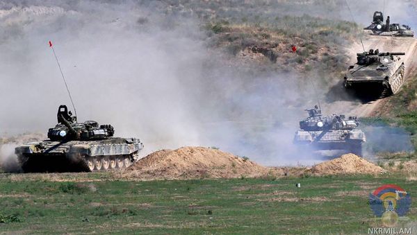 Военные учения Армии Обороны Карабаха - Sputnik Армения
