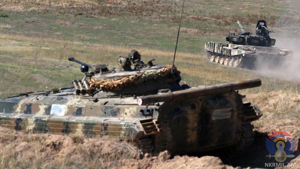 Военные учения Армии Обороны Карабаха - Sputnik Армения