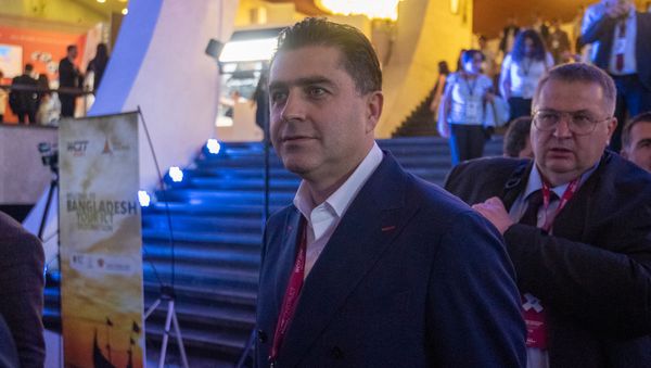 Артур Джанибекян на форуме WCIT 2019 (7 октября 2019). Еревaн - Sputnik Армения