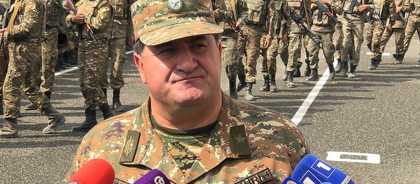 Командующий Объединенной группировкой войск ВС РА и ВС РФ генерал-майор Тигран Парванян - Sputnik Армения