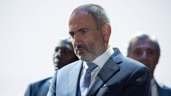 Премьер-министр Никол Пашинян на Гала ужине и церемонии награждения участников форума WCIT 2019 (8 октября 2019). Еревaн Премьер-министр Никол Пашинян на Гала ужине и церемонии награждения участников форума WCIT 2019 (8 октября 2019). Еревaн - Sputnik Արմենիա