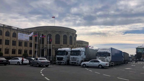 Подготовительные работы форума Аврора в Гюмри - Sputnik Արմենիա