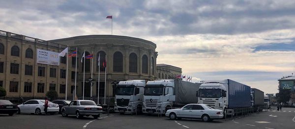 Подготовительные работы форума Аврора в Гюмри - Sputnik Արմենիա