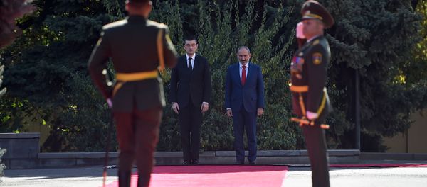 Официальный визит премьер-министра Грузии Георгия Гахария в Армению (15 октября 2019). Еревaн - Sputnik Армения
