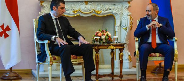 Официальный визит премьер-министра Грузии Георгия Гахария в Армению (15 октября 2019). Еревaн Официальный визит премьер-министра Грузии Георгия Гахария в Армению (15 октября 2019). Еревaн - Sputnik Армения