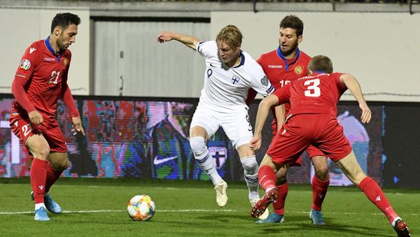Футбольный матч отборочной группы J Euro 2020 между сборными Финляндия и Армения (15 октября 2019). Турку, Финляндия - Sputnik Армения