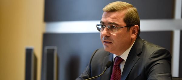 Пресс-конференция председателя Комитета государственных доходов Армении Давида Ананяна (16 октября 2019). Еревaн - Sputnik Армения