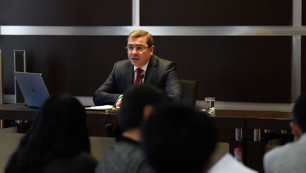 Пресс-конференция председателя Комитета государственных доходов Армении Давида Ананяна (16 октября 2019). Еревaн - Sputnik Արմենիա