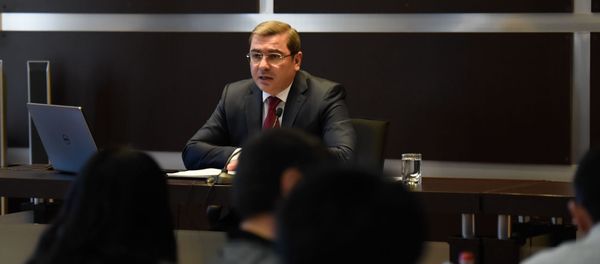 Пресс-конференция председателя Комитета государственных доходов Армении Давида Ананяна (16 октября 2019). Еревaн Пресс-конференция председателя Комитета государственных доходов Армении Давида Ананяна (16 октября 2019). Еревaн - Sputnik Արմենիա