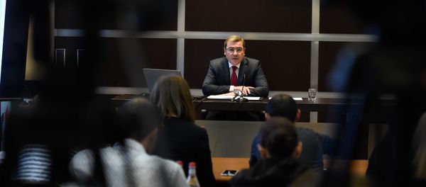 Пресс-конференция председателя Комитета государственных доходов Армении Давида Ананяна (16 октября 2019). Еревaн Пресс-конференция председателя Комитета государственных доходов Армении Давида Ананяна (16 октября 2019). Еревaн - Sputnik Արմենիա