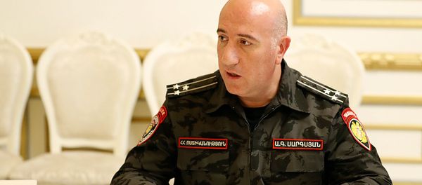 Исполняющий обязанности начальника полиции Арман Саркисян во время обсуждения бюджетного финансирования 2020 года (16 октября 2019). Еревaн - Sputnik Армения
