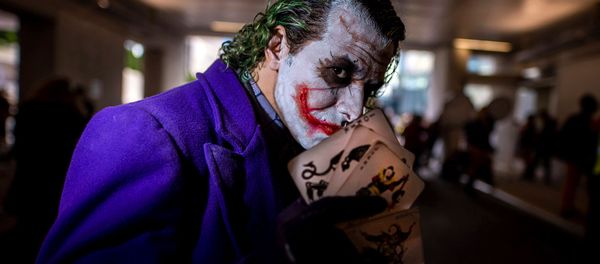 Одетый в костюм Джокера мужчина во время Нью-Йоркского Comic Con (4 октября 2019). Нью-Йорк Одетый в костюм Джокера мужчина во время Нью-Йоркского Comic Con (4 октября 2019). Нью-Йорк - Sputnik Արմենիա