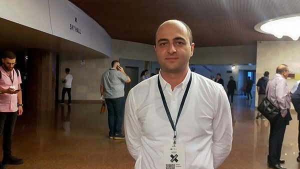 Руководитель научных разработок в компании Krisp Степан Саркисян на форуме WCIT (9 октября 2019). Еревaн - Sputnik Армения
