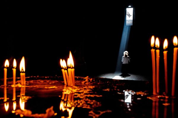 Ребенок в монастыре Агарцин. - Sputnik Армения
