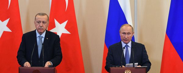 Президент РФ В. Путин встретился с президентом Турции Р. Т. Эрдоганом - Sputnik Армения