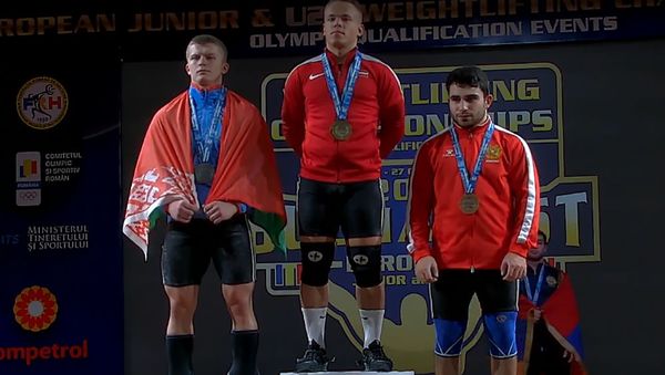 Церемония награждения чемпионов Европы (24 октября 2019). Бухарест - Sputnik Արմենիա