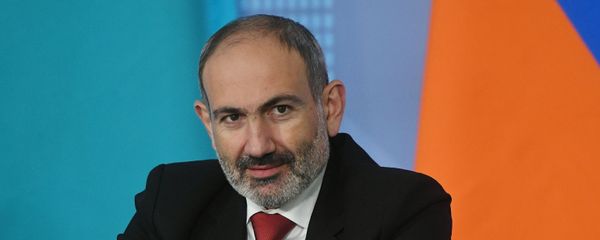 Премьер-министр Армении Никол Пашинян на церемонии подписания соглашения о свободной торговле между ЕАЭС и Сербией (25 октября 2019). Москвa - Sputnik Արմենիա