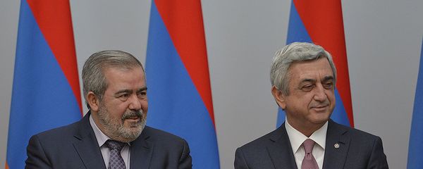 Партии РПА и АРФД подписали соглашение о сотрудничестве. Серж Саргсян и Грант Маргарян - Sputnik Армения